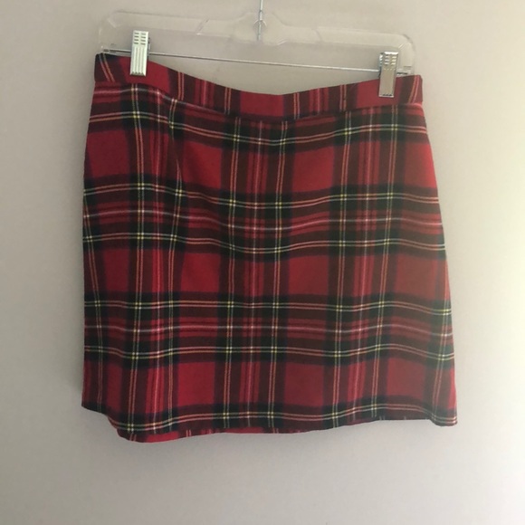 Dresses & Skirts - Red Plaid Mini Skirt